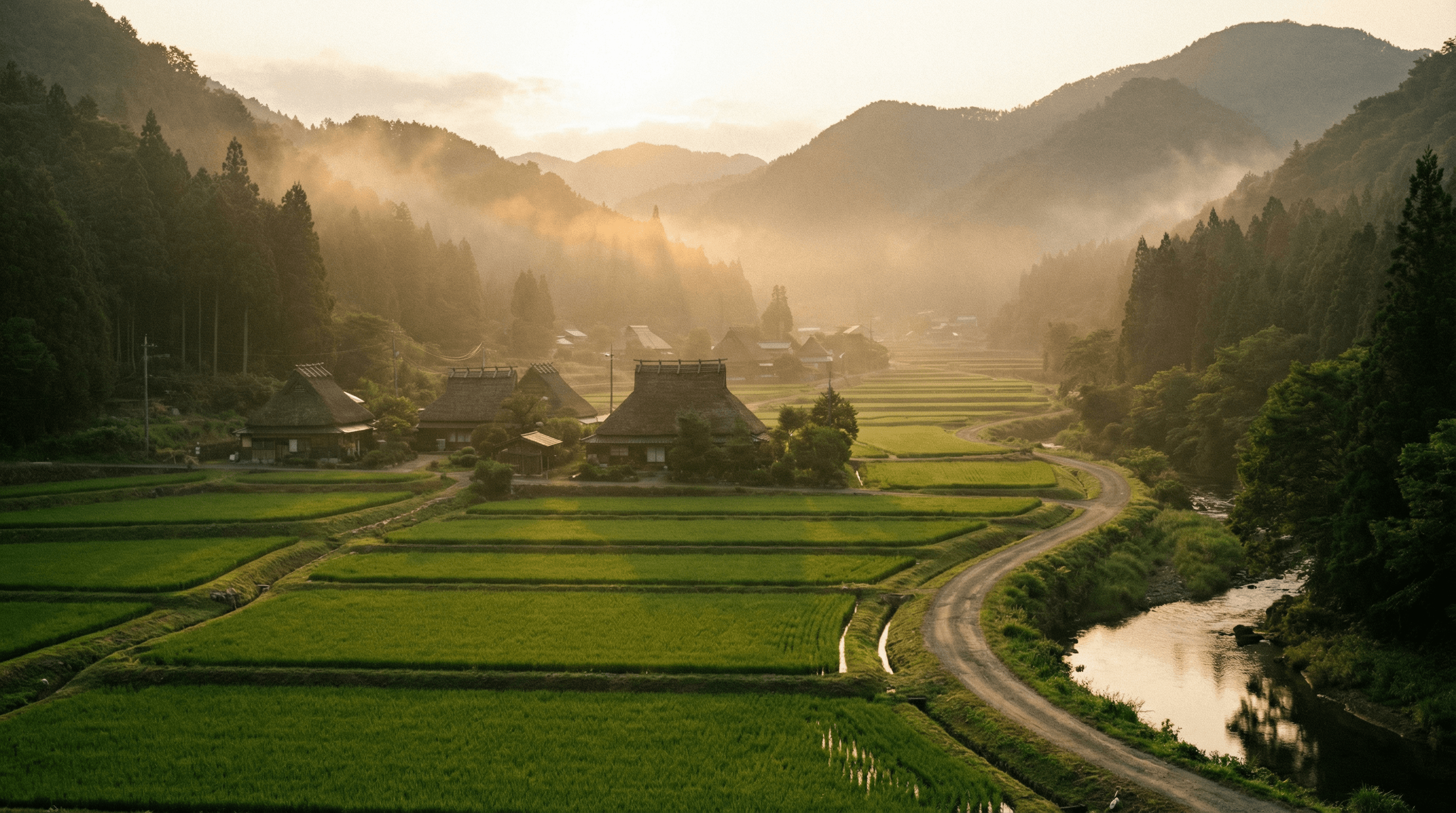 背景画像：緑豊かな自然または柔らかい日差しが入るリビングのような相談スペース